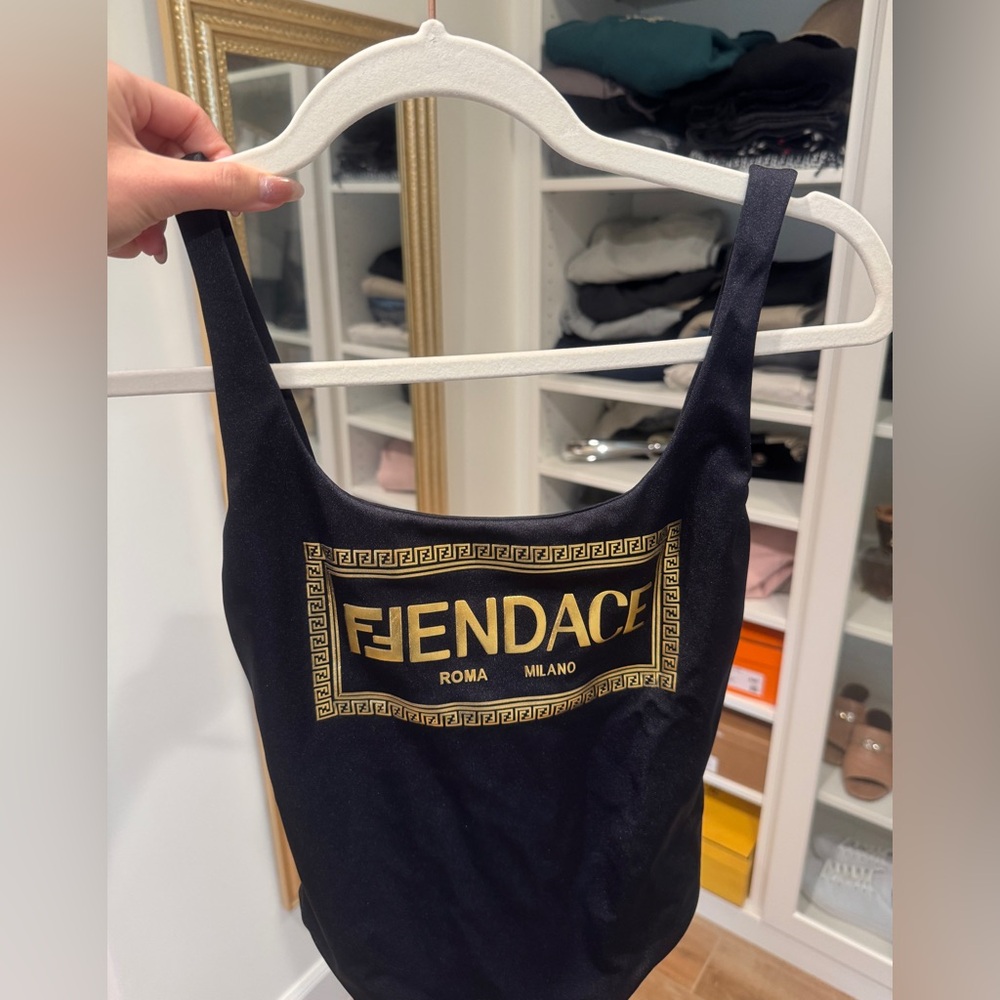 Fendi and Versace collab One Piece Swimsuit